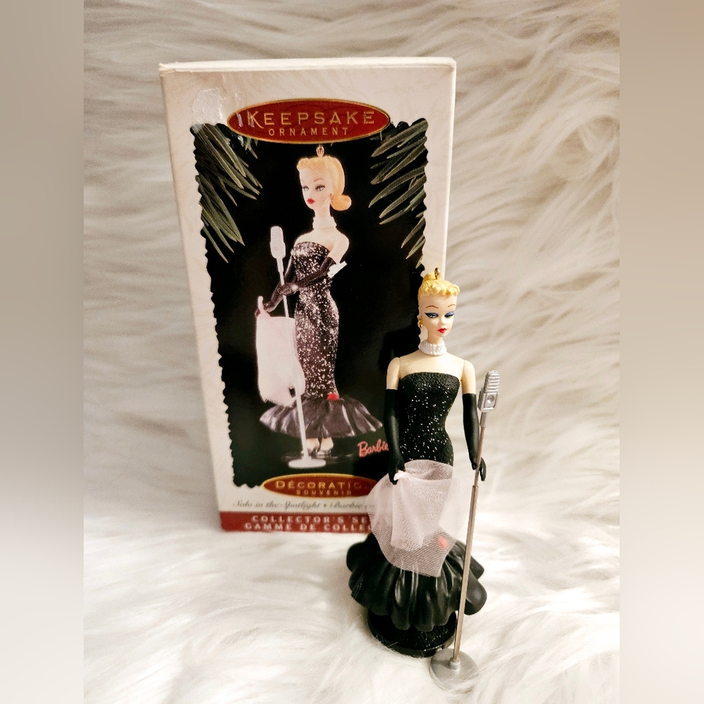 Hallmark 1995 Barbie Solo In The Spotlight Christmas Tree Ornament